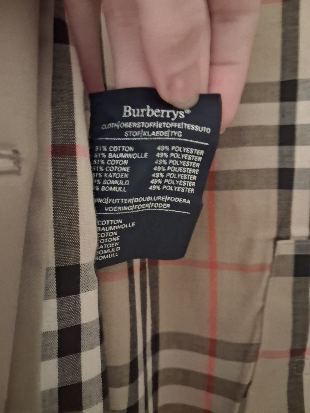 Burberry Beige Double-Breasted Trench Coat - Picture 10 of 11